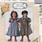 McCall's 6773 Girl's Dress and Pinafore Sewing Pattern, Child Size 6-7-8 Uncut