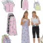 Butterick 6038 Girl's Shirt, Camisole, Long Skirt and Capri Pants Sewing Pattern Size 12-14-16 UNCUT
