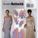 Formal Fitted Top, Evening Skirt, Stole Sewing Pattern Size Size 6-8-10 UNCUT Butterick B4069 4069