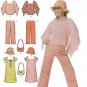 Simplicity 5038 Girl's Plus, Cropped Pants/Dress/Top/Hat/Bag Pattern, Sizes 8 1/2 - 16 1/2 UNCUT