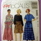 McCall's 8465 Women's Loose Fit Dress Sewing Pattern, in 2 Lengths Misses' Size 6-8-10 UNCUT