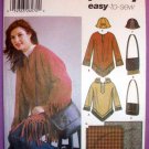 Simplicity 5465 Women's Pattern, Pullover Fleece Top/Shoulder Bag/Hat/Blanket Size 18-20-22-24