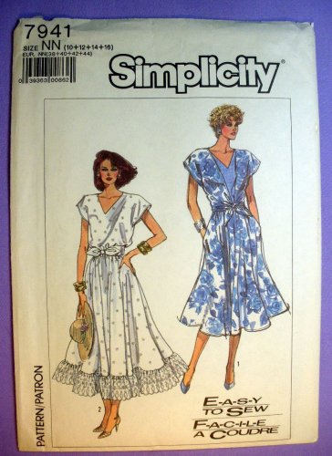 Simplicity 7941 UNCUT Women's Summer Dress Pattern, Misses / Miss Petite Size 10-12-14-16