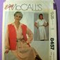 McCall's 8457 UNCUT Women's Pullover Dress and Vest Sewing Pattern Misses' Size 16-18-20
