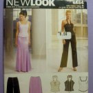 New Look 6584 Formal 2-Piece Dress/Halter Top/Pants/Skirt Sewing Pattern Size 6-8-10-12-14-16 UNCUT