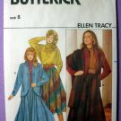 Butterick 4583 UNCUT Women's Jacket, Cowl Neck Blouse, Skirt, Shawl Sewing Pattern, Misses' Size 8