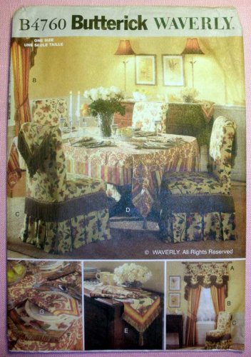 Butterick B4760 4760 Dining Room / Kitchen Home Decor Sewing Pattern UNCUT