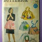 Butterick 3306 UNCUT Vintage 1960's Holiday Aprons Sewing Pattern Christmas, Easter, 4th of July