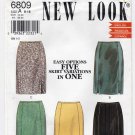 New Look 6809 Women's Skirt Sewing Pattern Misses' Size 8-10-12-14-16-18 UNCUT