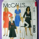 McCall's 8380 UNCUT Vintage Sewing Pattern Women's Button Front Dress, Pleated Skirt Misses' Size 10