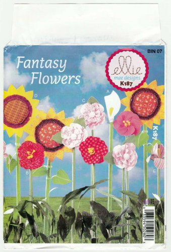 Sunflowers/Calla Lily/Iris Kwik Sew Ellie Mae Designs K187 Fantasy Flowers UNCUT Sewing Pattern