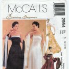 McCall's 2954 Evening Dress/Formal Gown, Stole Sewing Pattern, Misses/ Petite Size 12-14-16 UNCUT