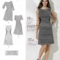 Women's Amazing Fit Dress Pattern, Plus Size 20W-22W-24W-26W-28W UNCUT Simplicity S0644 / 1277
