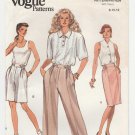Vogue 7759 UNCUT Straight Skirt, Walking Shorts, Pants Sewing Pattern, Misses / Petite Size 8-10-12
