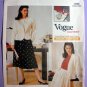Vogue 2236 UNCUT Women's Career Jacket and Skirt Sewing Pattern, Perry Ellis, Misses Size 12 Bust 34