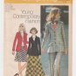 Simplicity 5212 UNCUT 1970's Blazer, Bias-Skirt, Maxi Skirt, Pants, Sewing Pattern Misses Size 12