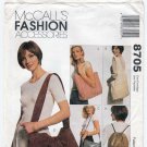 McCall's 8705 Carry On Bags / Tote / Backpack / Slingbag / Messenger Bag, Shoulder Bag Pattern UNCUT