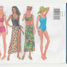 Butterick 5551 Women's One & Two Piece Swimsuits & Cover Up Sewing Pattern, Misses Size 6-8-10 UNCUT