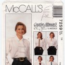 McCall's 7259 Women's Dressy Button Front Blouse Sewing Pattern Misses Size 16 UNCUT