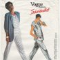 Vogue 1904 UNCUT Jacket, Top and Pants, Vogue Designer Tamotsu Sewing Pattern Size 8-10-12