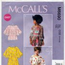 McCall's M6690 Girl's Pullover Top, Dress and Belt Sewing Pattern Child Size 3-4-5-6 UNCUT