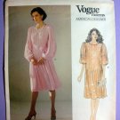 Vogue 1166 UNCUT American Designer, Albert Nipon Dress and Belt Sewing Pattern Misses Size 10