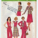 Simplicity 7999 UNCUT Vtg 1970's Women's Vest, Pants, Skirt, Jacket Sewing Pattern, Misses Size 12