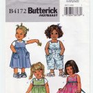 Toddler Girl's Dress, Jumper, Jumpsuit Sewing Pattern Size 1-2-3-4 UNCUT Butterick B4172 4172