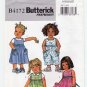 Toddler Girl's Dress, Jumper, Jumpsuit Sewing Pattern Size 1-2-3-4 UNCUT Butterick B4172 4172