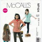 McCall's MP424 M6389 Girl's Romper, Jumper, Halter Dress Sewing Pattern Size 3-4-5-6 UNCUT