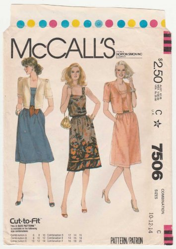 McCall's 7506 UNCUT Women's Sleeveless Sundress Dress and Jacket Sewing Pattern, Size 10-12-14