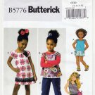 Butterick B5776 5776 Girl's Top, Dress, Shorts, Pants, Bag Sewing Pattern Size 2-3-4-5 UNCUT