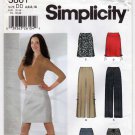 Simplicity 5861 Women's Skirts and Pants Sewing Pattern Size 4-6-8-10 Uncut