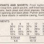 Women's Crop Tops, Elastic Waist Pants, Shorts Sewing Pattern Misses Size 10-12 UNCUT McCall's 3595