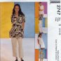 Women's Shirt, Pull-On Shorts, Cropped Pants Sewing Pattern Size 8-10-12 UNCUT McCall's 2747