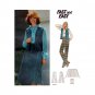1970's Vest, Wrap Skirt, Straight Leg Pants Women's Sewing Pattern Size 18 UNCUT Butterick 5592