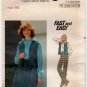 1970's Vest, Wrap Skirt, Straight Leg Pants Women's Sewing Pattern Size 18 UNCUT Butterick 5592