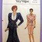Women's Shawl Collar Top, Straight / Flared Skirt Sewing Pattern, Size 8-10-12 UNCUT Vogue 9772