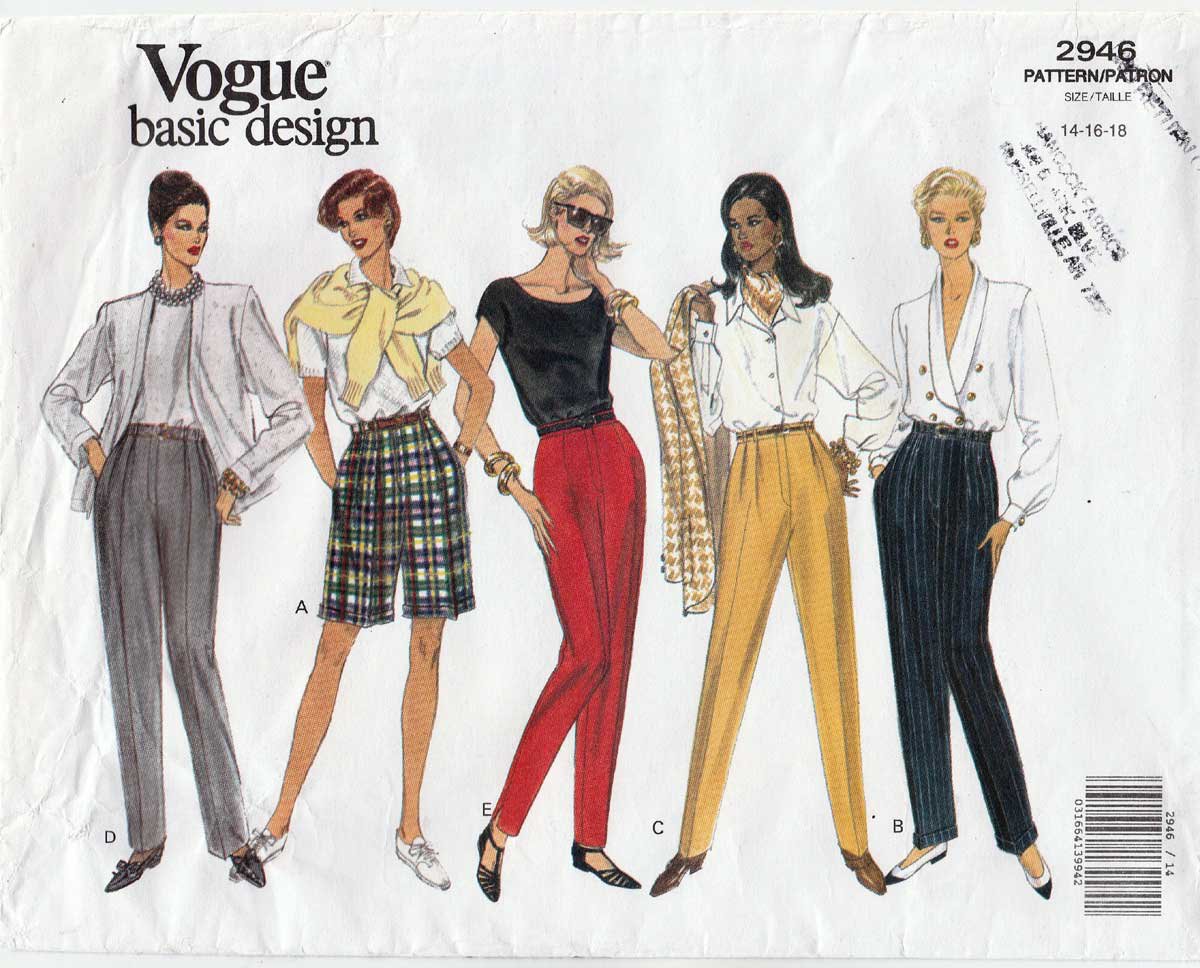 Women's Shorts and Pants Sewing Pattern Misses' / Petite Size 14-16-18 ...