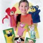 Hand Puppets Sewing Pattern, Bear, Dog, Cat, Monkey, Mouse, Pig, Rabbit, UNCUT Butterick B4209