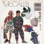 Boys / Girls Hoodie, Shirt, Overalls, Back Pack Sewing Pattern Child Size 7-8-10 UNCUT McCall's 6753
