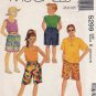 Boys' and Girls' Elastic Waist Shorts Sewing Pattern Size 7-8-10-12-14 Uncut Easy McCall's 5299