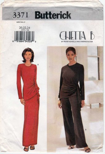Women's Top, Skirt, Pants Chetta B Sewing Pattern Plus Size 20-22-24 UNCUT Butterick 3371