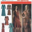 Mock Wrap Dress or Top, Skirt, Sash Sewing Pattern Misses' Size 6-8-10-12-14 UNCUT Simplicity 4074