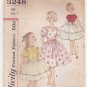 1950's Party Dress Sewing Pattern, Puff Sleeve, Full Skirt Child Size 7 Vintage Simplicity 3248