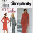 Women's Jacket and Straight Skirt Sewing Pattern Misses Size 8-10-12-14-16-18 UNCUT Simplicity 8954