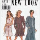 Women's Sleeveless Dress and Jacket Sewing Pattern Misses' Size 8-10-12-14-16-18 UNCUT New Look 6415