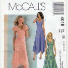 Women's Handkerchief Hem Dress Sewing Pattern Misses' / Petite Size 14-16-18-20 UNCUT McCall's 4016