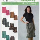 Sewing Pattern for Women's Skirt Misses Size 6-8-10-12 UNCUT Simplicity 4787