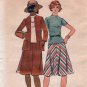 Women's Cardigan Jacket and Dress Pattern, Bust 46 - 48 UNCUT Vintage 1970's Butterick 4351